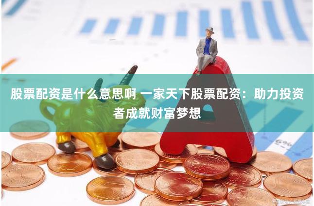 股票配资是什么意思啊 一家天下股票配资：助力投资者成就财富梦想