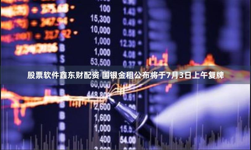 股票软件鑫东财配资 国银金租公布将于7月3日上午复牌