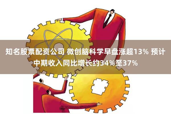 知名股票配资公司 微创脑科学早盘涨超13% 预计中期收入同比增长约34%至37%